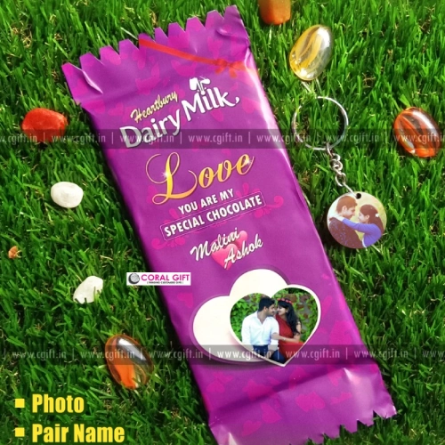 Customize Dairy milk Keychain